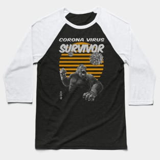 Corona Virus Survivor Baseball T-Shirt